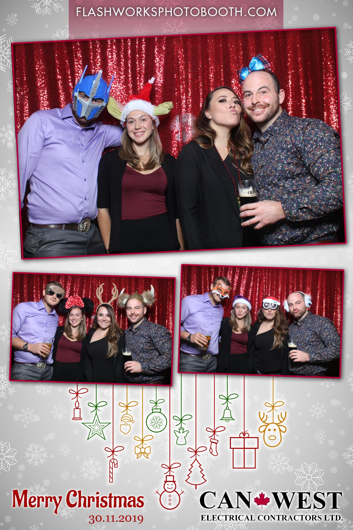 Can West Christmas Party | View more photos from the event at gallery.flashworksphotobooth.com/u/FlashworksPhotoboothInc/Can-West-Christmas-Party